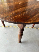 Solid, mesquite wood dining table