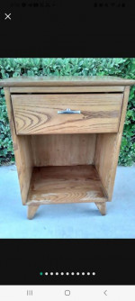 LA Furniture Nightstand End Table