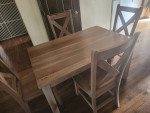 Dining Room Table Mahogany with 4 Chairs