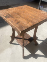 End table/nightstand, solid, wood, unique, ornate, HLP DLVR.