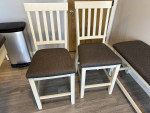 Table Set with Four Chairs and Bench