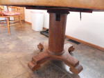 Turn of the Century 45 inch round oak kitchen table