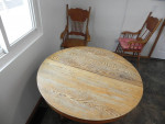 Turn of the Century 45 inch round oak kitchen table