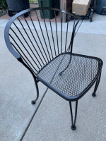 Metal bistro table and chair set