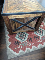 wood coffee table (38" x 23")