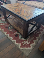 wood coffee table (38" x 23")