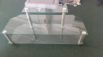 3 tier glass coffee table/TV stand