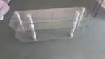 3 tier glass coffee table/TV stand