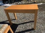 Blonde Maple Table with Chair and Cushion