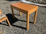 Blonde Maple Table with Chair and Cushion