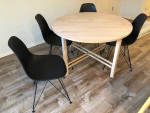 Dining table and chairs