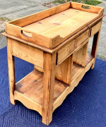Sideboard, accent table, refinishing project, solid wood, upcycle