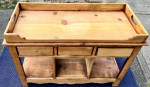 Sideboard, accent table, refinishing project, solid wood, upcycle