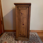 Rustic 3 Drawer Cabinet Wood End Table Night Stand