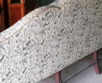 Vintage Camel Back Sofa Couch, Nailhead Trim, NEWLY Upholstered