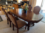 Michael amini dining table with chairs