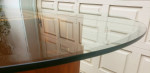 Italy glass wood dinning table