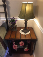 Wooden Side Table/Bedside Table