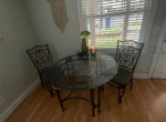Glass Dining Table with Two Chairs
