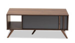 Two Tone Walnut Style Coffee Table NEW