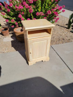 Pine cabinet table nightstand