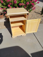 Pine cabinet table nightstand