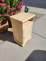 Pine cabinet table nightstand