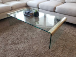 Stunning 1970's Brass and Glass Coffee/Cocktail table
