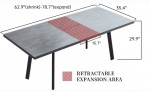 62.9" to 78.7" Expandable Dining table NEW