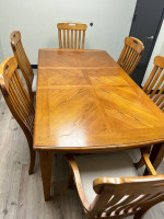 solid wood table