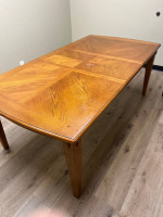 solid wood table