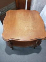 1960's Mersman Two-Tiered Pie Crust Edge End Table