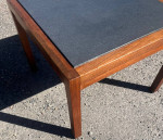 Jack Cartwright Mid Century Side Table - Walnut and Slate