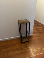modern industrial tall side table