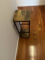 modern industrial tall side table