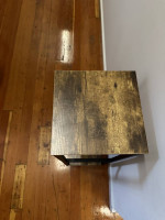 modern industrial tall side table