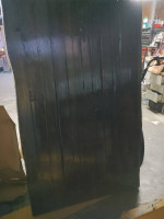 Silver/dark Brown table top real wood