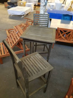 Vifah Outdoor Bar Set (2 Chairs, 1 Table) - Acacia