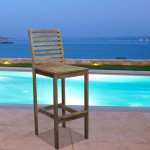 Vifah Outdoor Bar Set (2 Chairs, 1 Table) - Acacia