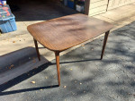 Wood dining table