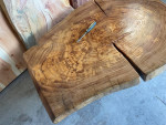 Elm Circle Cookie Cut Live Edge Colorado Table 4.25” Thick