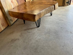 Elm Circle Cookie Cut Live Edge Colorado Table 4.25” Thick