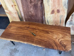 Red Elm Live Edge Slab Coffee Table Bench Desk 50”
