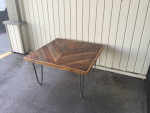 Redwood Chevron coffee table