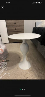Metal side table nightstand