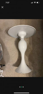 Metal side table nightstand