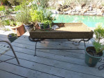 SALE***Rattan TrayAsian Coffee Table Patio foldable iron legs