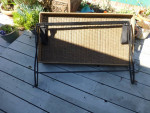 SALE***Rattan TrayAsian Coffee Table Patio foldable iron legs