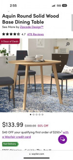 Scandinavian-style dining table