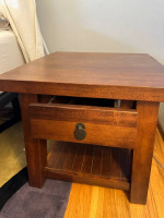 Wood End table
